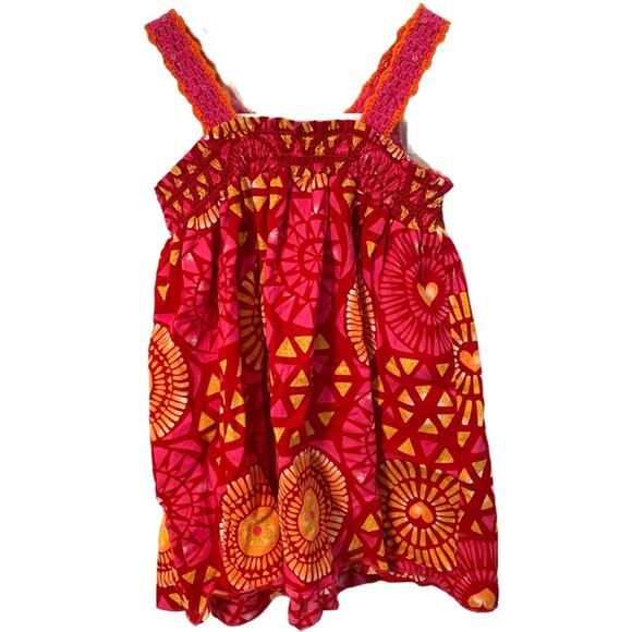The Children’s Place Dress Girls Size 4 Crochet tank colorful floral XS - Picture 3 of 5